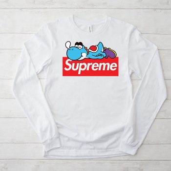 Supreme Yoshi Blue Mario Kid Tee Unisex Longsleeve Shirt LTB0963