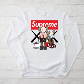 Supreme x Kaws Bearbrick Kid Tee Unisex Longsleeve Shirt LTB0946