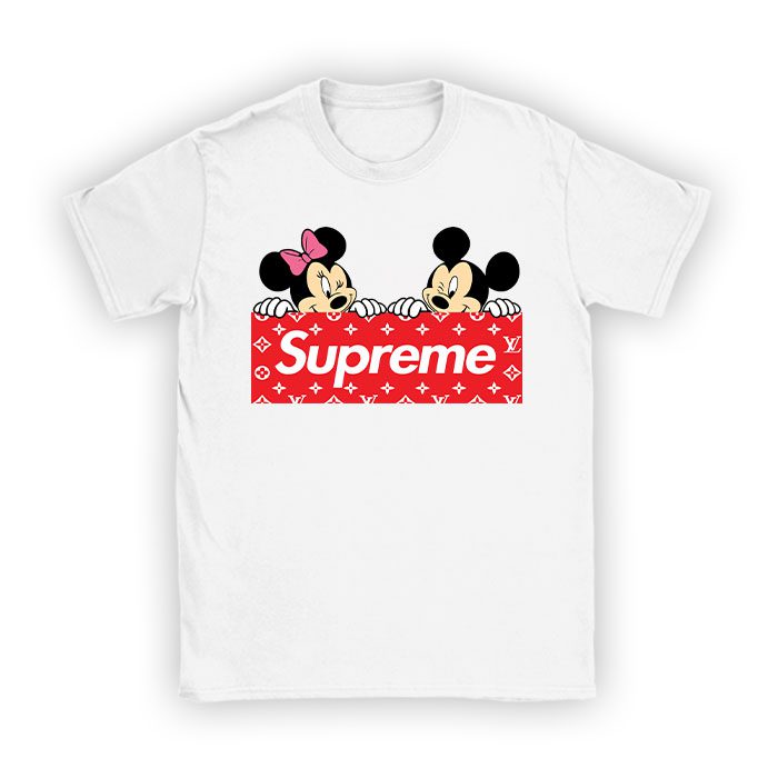 Supreme x Louis Vuitton Mickey Mouse Kid Tee Unisex T Shirt TTB1959 Cadadesigns