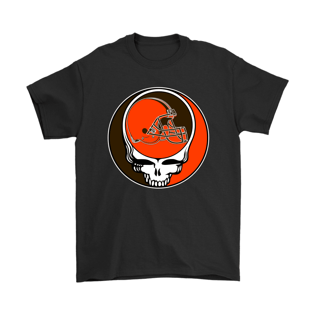 Team-Cleveland-Browns-X-Grateful-Dead-Logo-Band-Unisex-T-Shirt-Kid-T-Shirt-LTS2019 Team Cleveland Browns X Grateful Dead Logo Band Unisex T-Shirt Kid T-Shirt LTS2019