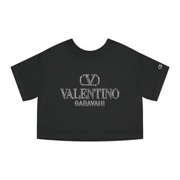 Valentino Garavani Diamond Logo Luxury Champion Women Cropped T-Shirt CTB2398