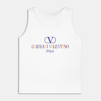 Valentino Garavani Italia Logo Luxury Unisex Tank Top TTTB0700