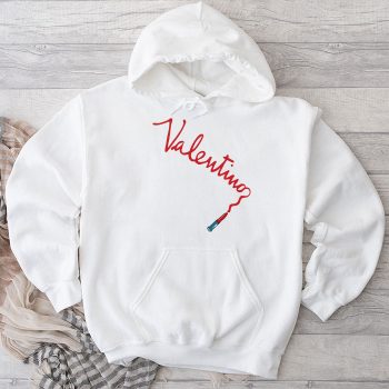 Valentino Letter Lipstick Unisex Pullover Hoodie HTB0803