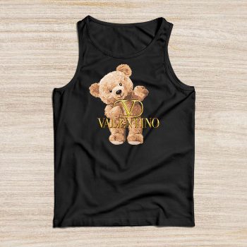 Valentino Teddy Bear Gold Luxury Unisex Tank Top TTTB0696