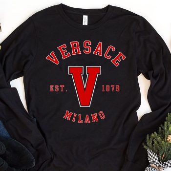Versace EST 1978 Milano Kid Tee Unisex Longsleeve Shirt LTB0665