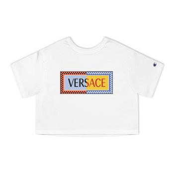 Versace Luxury Logo Champion Women Cropped T-Shirt CTB2600