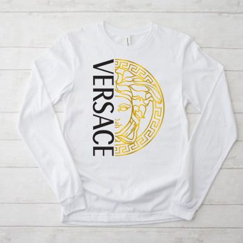Versace Medusa Gold Luxury Kid Tee Unisex Longsleeve Shirt LTB0662