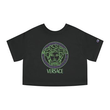 Versace Medusa Luxury Logo Champion Women Cropped T-Shirt CTB2588
