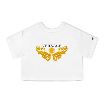 Versace Medusa Luxury Logo Champion Women Cropped T-Shirt CTB2592