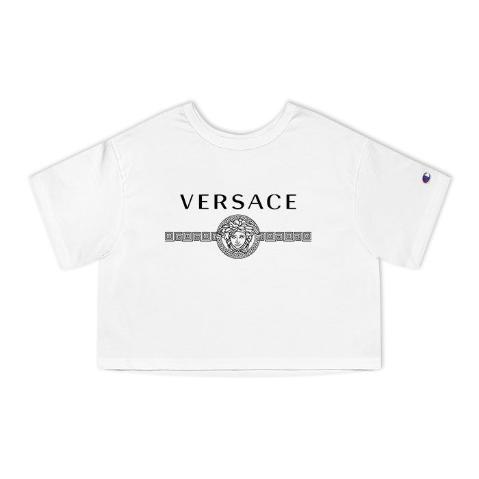 Versace Medusa Luxury Logo Champion Women Cropped T-Shirt CTB2594