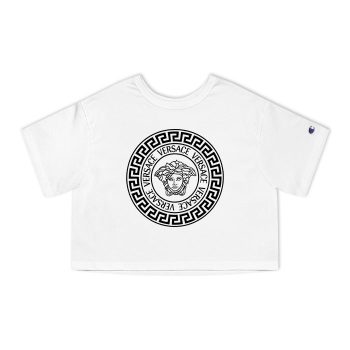 Versace Medusa Luxury Logo Champion Women Cropped T-Shirt CTB2597