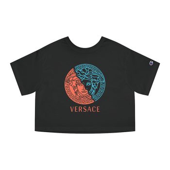 Versace Medusa Luxury Logo Champion Women Cropped T-Shirt CTB2598