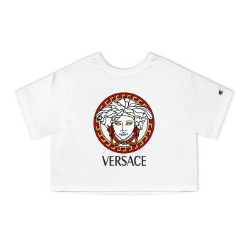 Versace Medusa Luxury Logo Champion Women Cropped T-Shirt CTB2599