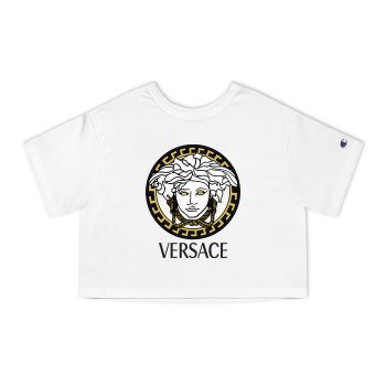 Versace Medusa Luxury Logo Champion Women Cropped T-Shirt CTB2601