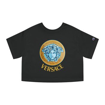 Versace Medusa Luxury Logo Champion Women Cropped T-Shirt CTB2625