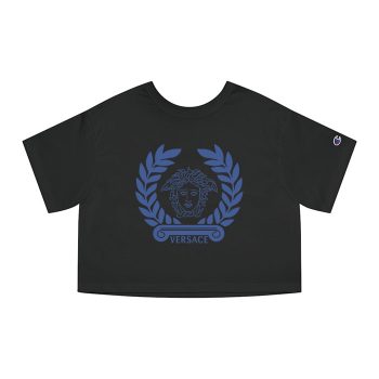 Versace Medusa Luxury Logo Champion Women Cropped T-Shirt CTB2626
