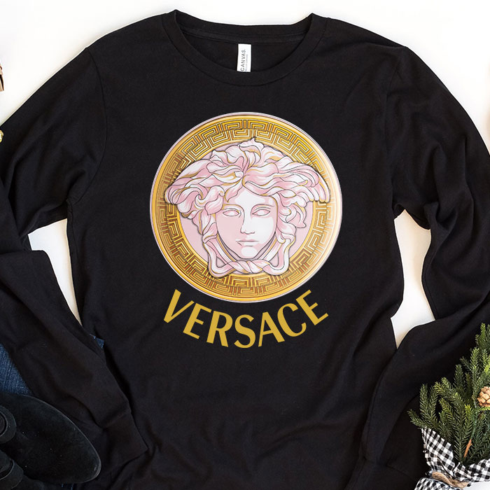 Versace Medusa Luxury Logo Kid Tee Unisex Longsleeve Shirt LTB0672