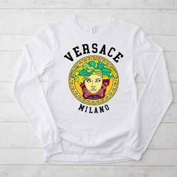 Versace Medusa Milano Luxury Logo Kid Tee Unisex Longsleeve Shirt LTB0663