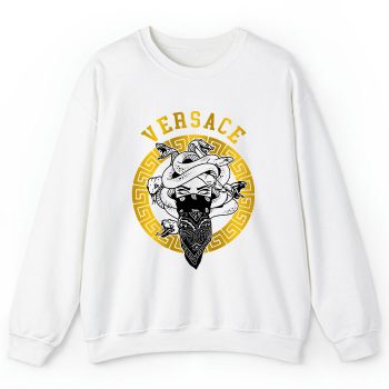 Versace Medusa Snake Gold Luxury Logo Crewneck Sweatshirt CSTB0544
