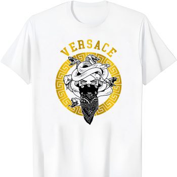 Versace Medusa Snake Gold Luxury Logo Unisex T-Shirt TTB1694