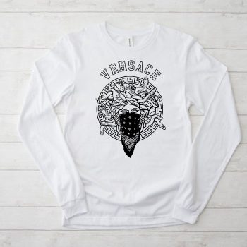 Versace Medusa Snake Luxury Logo Kid Tee Unisex Longsleeve Shirt LTB0667