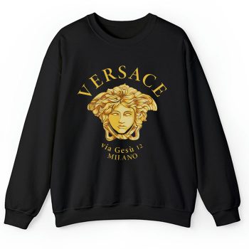 Versace Medusa Via Gesu 12 Milano Crewneck Sweatshirt CSTB0529
