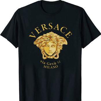 Versace Medusa Via Gesu 12 Milano Unisex T-Shirt TTB1667