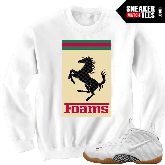 Gucci Foams Sweatshirts To Match Gucci Foams Crewneck White