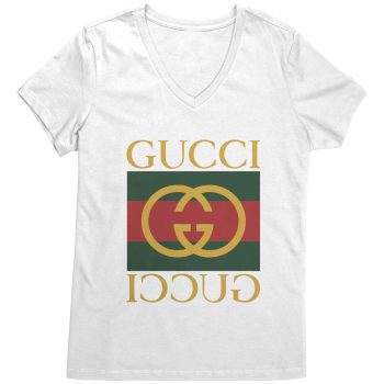 Gucci Logo Premium Womens V-Neck Shirt