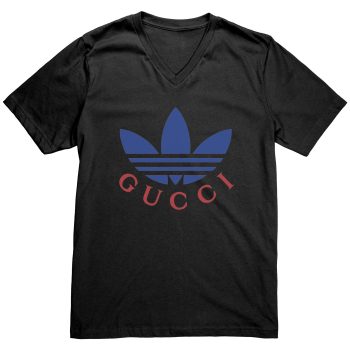 Gucci x Adidas Logo Mens V-Neck Shirt
