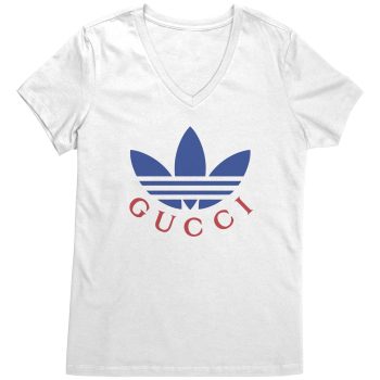 Gucci x Adidas Logo Womens V-Neck Shirt
