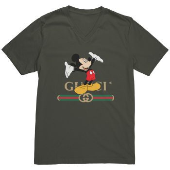 Gucci x Disney Mickey Mouse Mens V-Neck Shirt