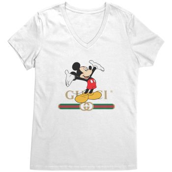Gucci x Disney Mickey Mouse Womens V-Neck Shirt