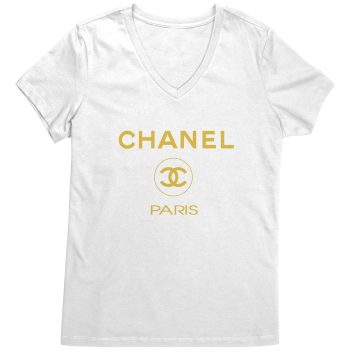 Vintage Chanel Bootleg Womens V-Neck Shirt