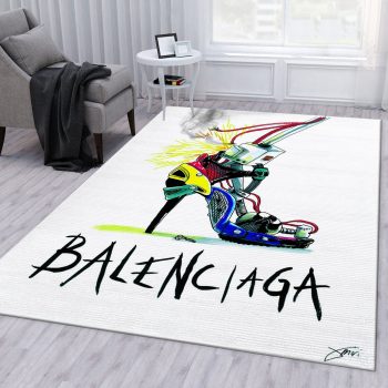 Balenciaga New Luxury Brand Fashion Area Rug Carpet Floor Decor Living Room RR2691