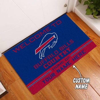 Buffalo Bills Country Custom Name Funny Luxury Front Entrance Doormat Welcome Mat DM1936