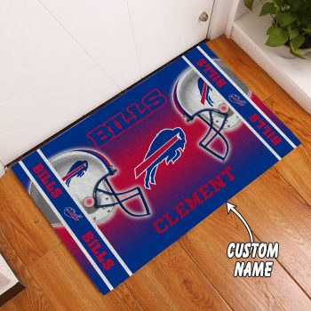 Buffalo Bills Custom Name Personalized Funny Luxury Front Entrance Doormat Welcome Mat DM1961