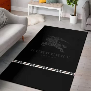 Burberry London Logo Luxury Brand Area Rug Carpet Living Room Rug Floor Decor RR2774