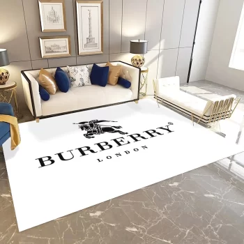 Burberry White Luxury Brand Area Rug Carpet Living Room Rug Floor Decor RR2773