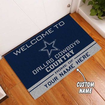Dallas Cowboys Country Custom Name Funny Luxury Front Entrance Doormat Welcome Mat DM2008