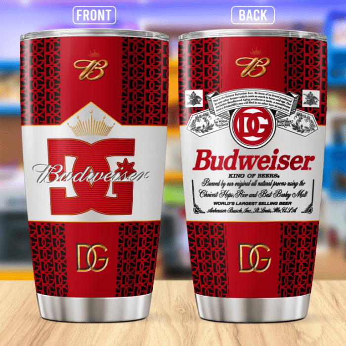 Dolce & Gabbana Budweiser Stainless Steel Tumbler 20oz