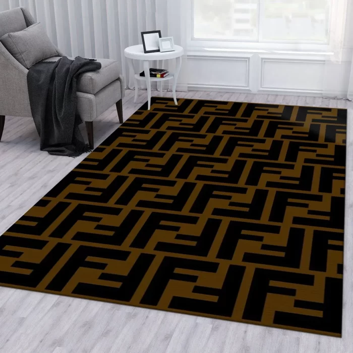 Fendi Fashion Logo Limited Luxury Brand Area Rug Carpet Floor Decor RR3157
