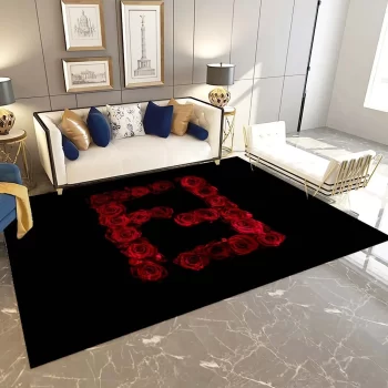 Fendi Fashion Logo Limited Luxury Brand Area Rug Carpet Floor Decor RR3160
