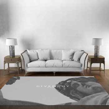 Givenchy Logo Luxury Brand Premium Area Rug Carpet Floor Decor RR2719