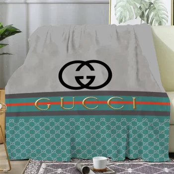 Gucci Luxury Brand Premium Fleece Sherpa Blanket Sofa Decor BL3067