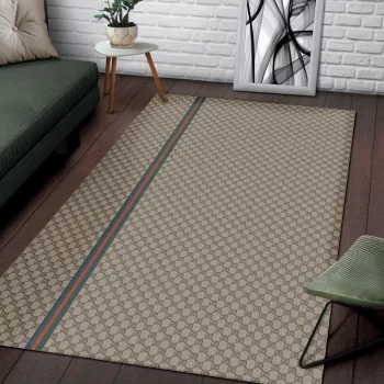 Gucci Monogram Luxury Area Rug For Living Room Bedroom Carpet Floor Decor Mat RR3001