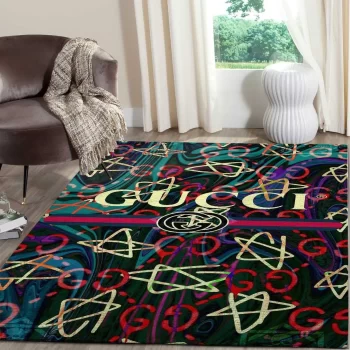 Gucci Star Luxury Area Rug For Living Room Bedroom Carpet Floor Decor Mat RR2977