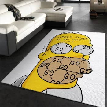 Gucci The Simpsons Luxury Area Rug For Living Room Bedroom Carpet Floor Decor Mat RR2963
