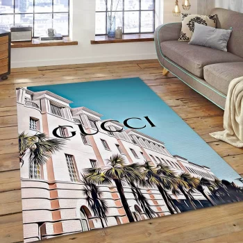 Gucci Vintage Luxury Area Rug For Living Room Bedroom Carpet Floor Decor Mat RR2962