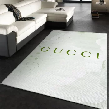 Gucci White Luxury Area Rug For Living Room Bedroom Carpet Floor Decor Mat RR2956